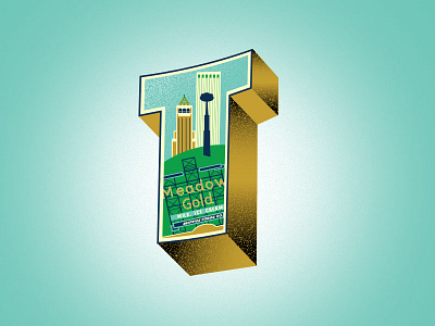 WIP - T hand drawn hand lettering letters t tulsa words