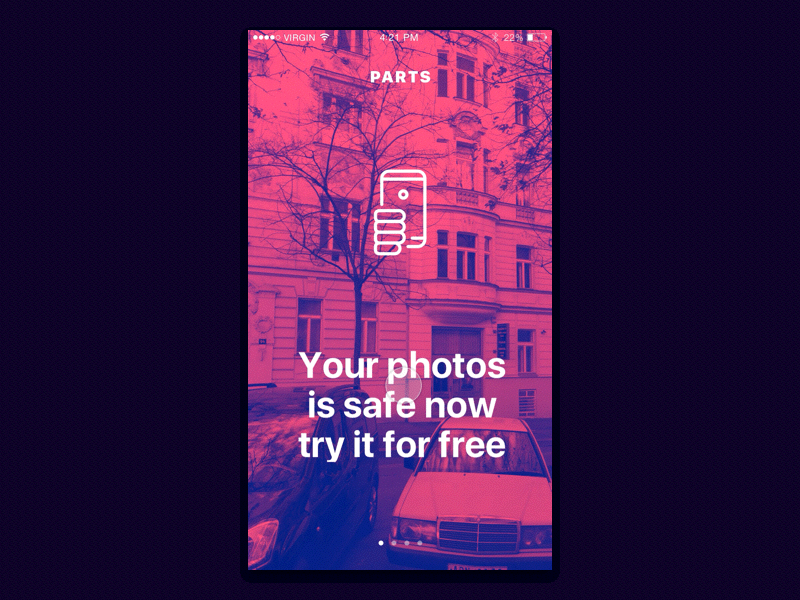 Parts UI — Animation animation app icon ios principle ui walkthrough welcome