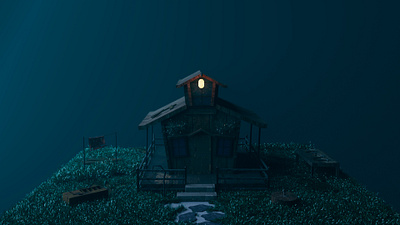 Abandoned House 3d animation