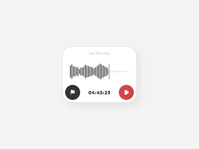 Recording Widget record recording ui uidesign ux widget