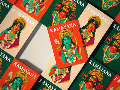 RAMAYANA | Book Cover book book cover character digital illustration divine editorial epic gods hinduism illustration india procreate ramayana ravana religion traditional vivid