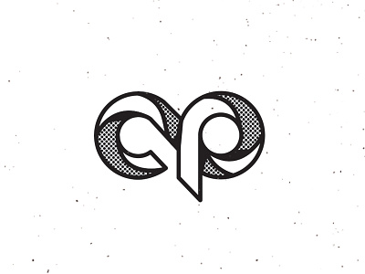 twisted letters cp logo twisted