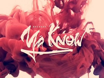 Calligraphy. 'Because ya know' artwork calligraphy handlettering handwritten lettering typography
