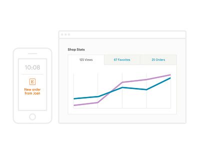 Seller Tools Illustration illustration ui