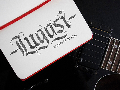 Lugosi – Vampire Rock Band blackletter gothic handlettering lettering logo logotype rock scketch type typography vimpire