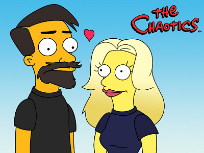 The Chaotics branding cartoon graphic design graphics hijack logo simpsons subvertising