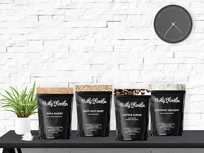 BodyBlendz Australia Packaging coffee design pack packaging scrub