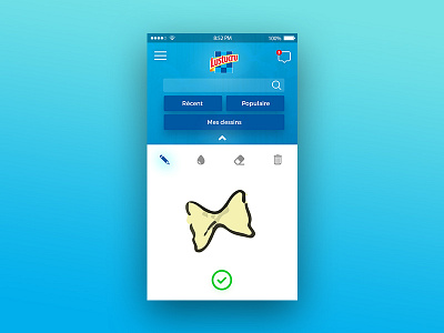 Lustucru • School project app apple design flat ios lustucru mac maquette pasta ui ux