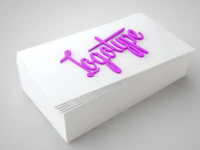 3D Business card Mock Up 3d branding c4d card collateral download logo logotype mockup vray