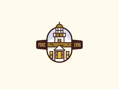 Pacific Grove High Reunion Logo california illustration lighthouse logo school vector