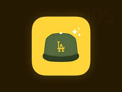 Daily UI #005 - App icon 5 app baseball dailyui hat icon ios los angeles shop snapback