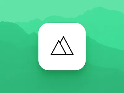 Daily UI #5 dailyui icon iosicon logo map mountains tourist travel ui