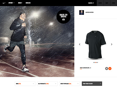 Nike Shoppable Lookbook ecommerce lookbook nike nike.com