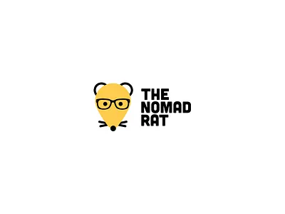 The Nomad Rat - Logo branding design logo nickname nodad rat travel