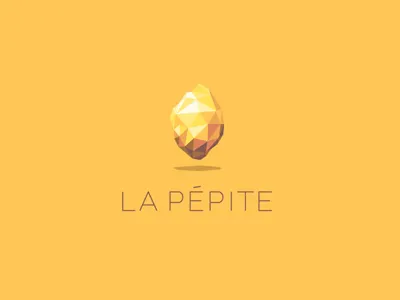 La Pépite brand co working creation founder lapepite logo vector