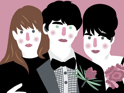 Le Tigre album band cover homage illustration legtigre music vector