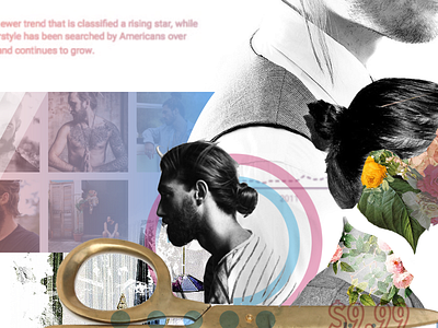 Digital Collage: man buns collage digital collage man bun man buns
