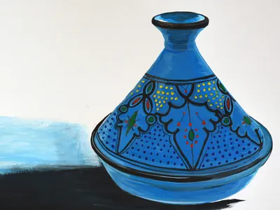 Tagine acrylic illustration painting