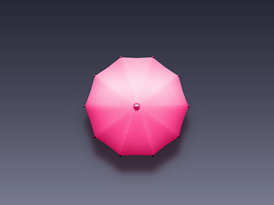 Umbrella icon illustration pink umbrella