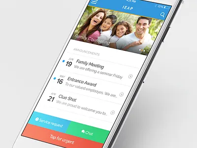 Flat mobile screen flat design home screen ios mobile design mobile slider news list