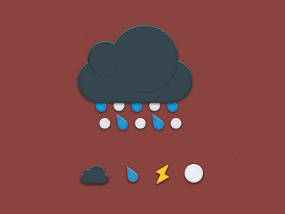 Aer - Weather icon set icon icons set weather