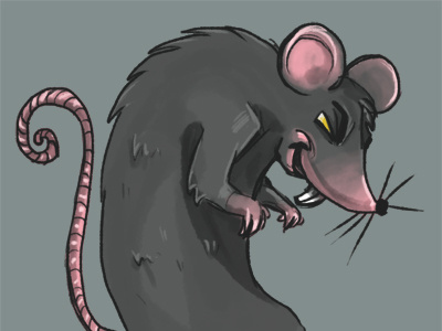 Rat animals cartoon character design game art rat