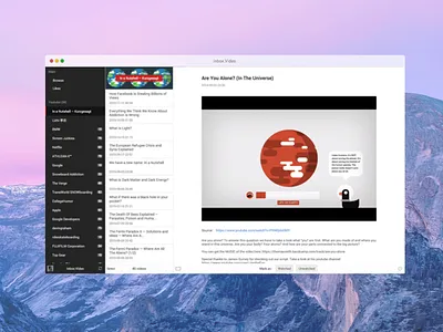 Inbox.Video app web youtube