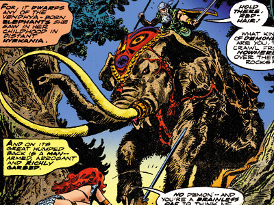 Red Sonja coloring comics digitally