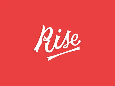 Rise Script lettering rise script