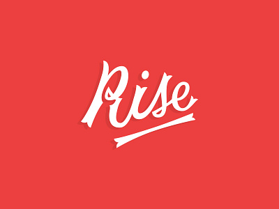 Rise Script lettering rise script