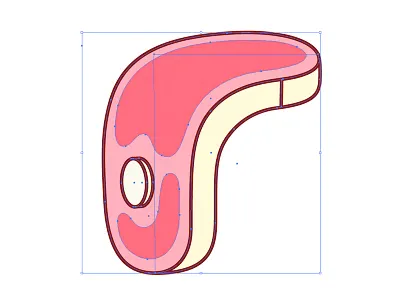 Meat draw drawing geometry gore humor illustration pink shapes sketch sketchbook