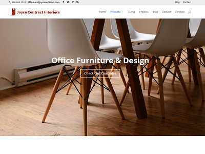 Web Design for Office Furniture Company design web