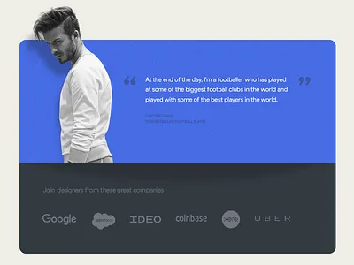 Daily UI #56- Testimonials blue clean concept dailyui day56 diffuse fresh google idea minimal shadow testimonial