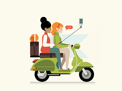 vespa selfie bike friends mobile phone selfie vespa