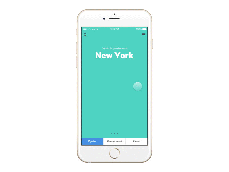 Carousel swipe app carousel framer framerjs interaction ios mobile pattern prototype swipe ux