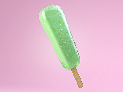 Popsicle 3d c4d cgi cinema cinema 4d digital food ice ice cream