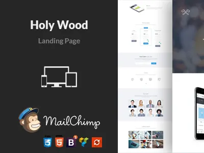 Holy Wood Marketing Onepage WordPress Theme agency app app landing business clean corporate html mailchimp marketing minimal mobile multipurpose one page onepage responsive themeforest wordpress