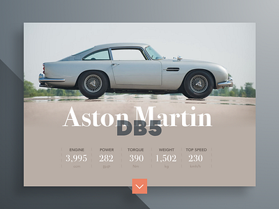 DailyUI 045 - Info Card aston martin dailyui db5 info info card