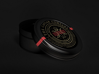 Caviar can caviar design illustration tin