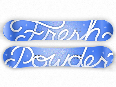 Fresh Powder! fresh powder fyresite graphics snow snowboard type typography