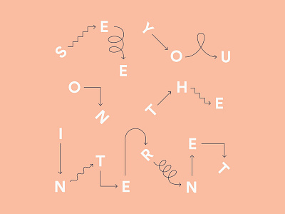 See You on the Internet calibre editorial experimental internet lettering type typography