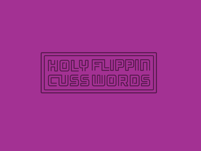 Cusswords. typography