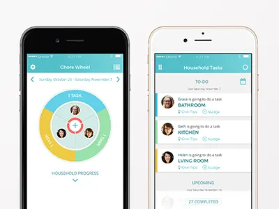 ChoriO App mobile ui ux