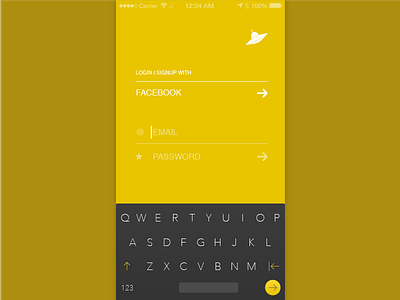 Login / Signup app gif in interaction ios ios8 log login minimal sign ui up