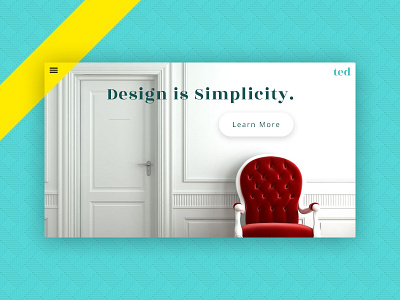Landing Screen hero landing material minimal simple