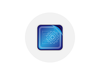 Mobile Game Blueprint Icon blueprint game icon illustration mobile