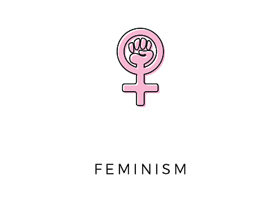Feminist Icon feminism feminist icon iconography pink