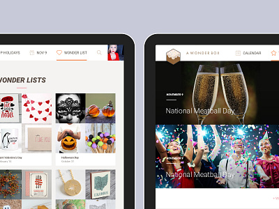 A Wonder Box Site awonderbox calendar choice gift holidays hollidays top ui web website wonderbox wonderlist