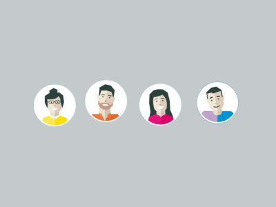 Mushin People collaboration data flat man management motion people picto support team woman