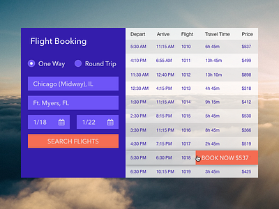 Daily UI 068 | Flight Search 068 daily ui dailyui flight flight booking flight search search travel